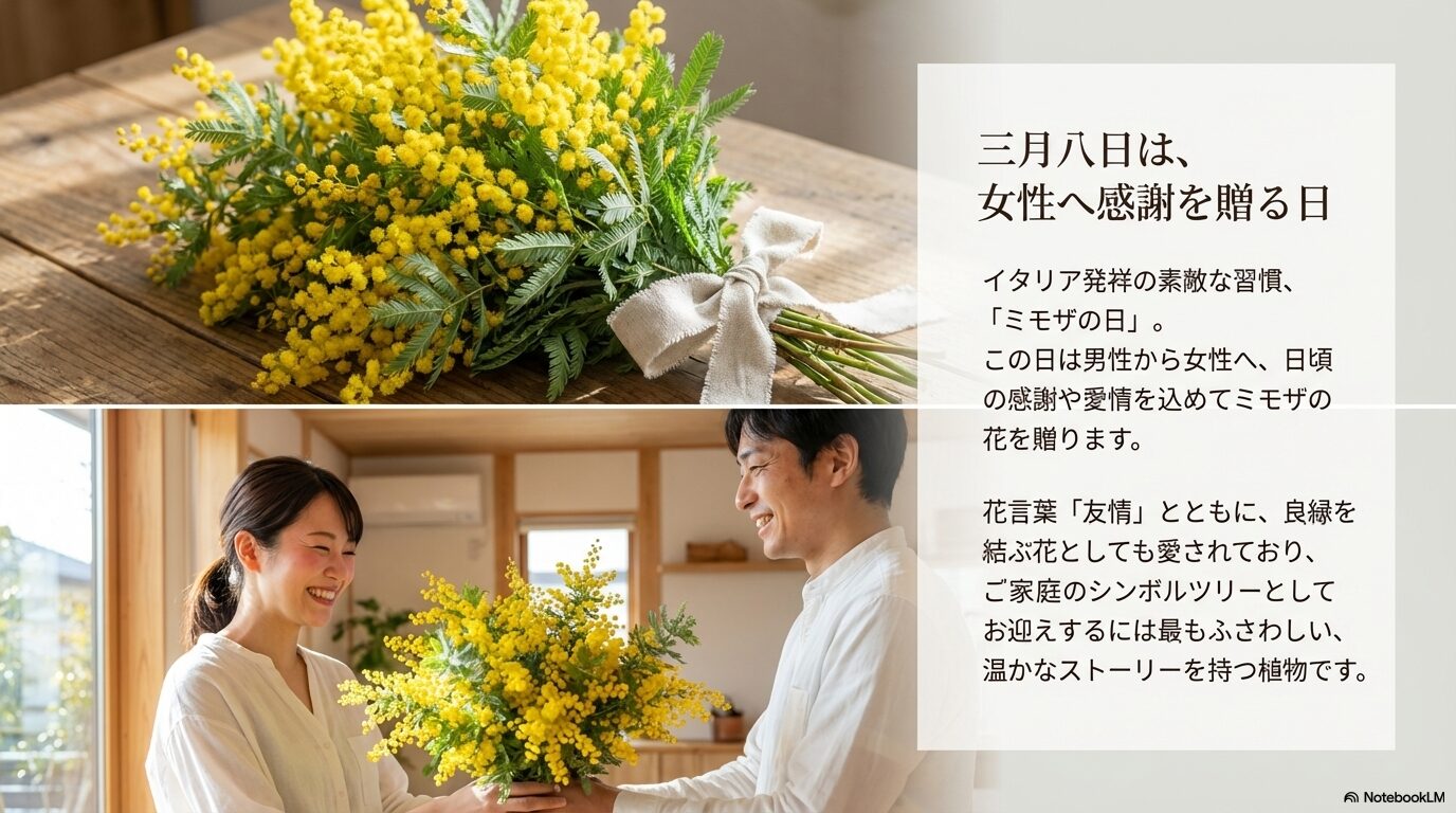 3月8日は女性へ感謝を贈るミモザの日
