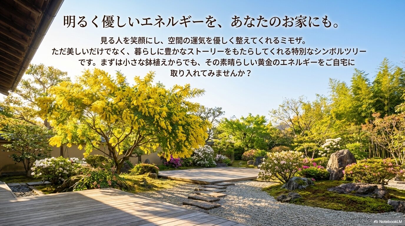 明るく優しいミモザのエネルギーをあなたのお家に取り入れる