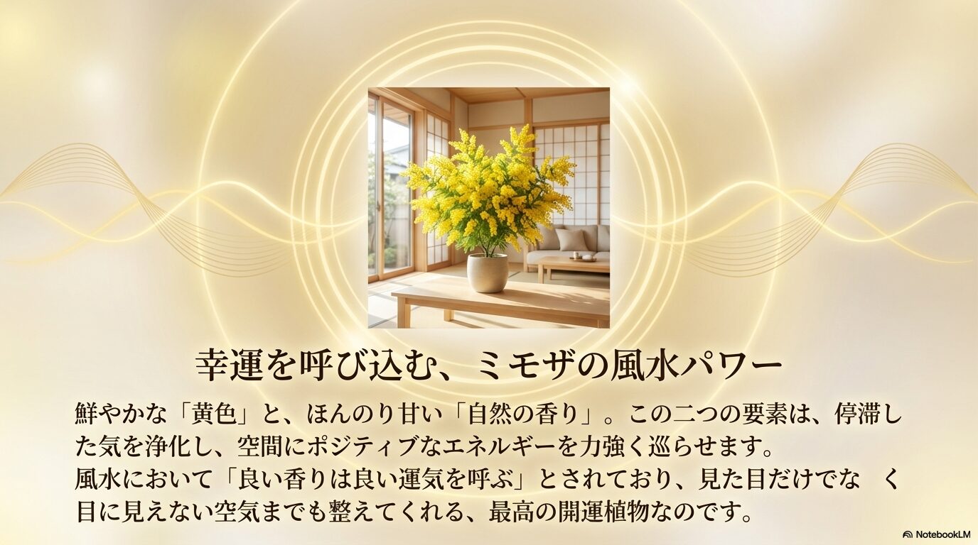 幸運を呼び込むミモザの風水パワーとインテリア