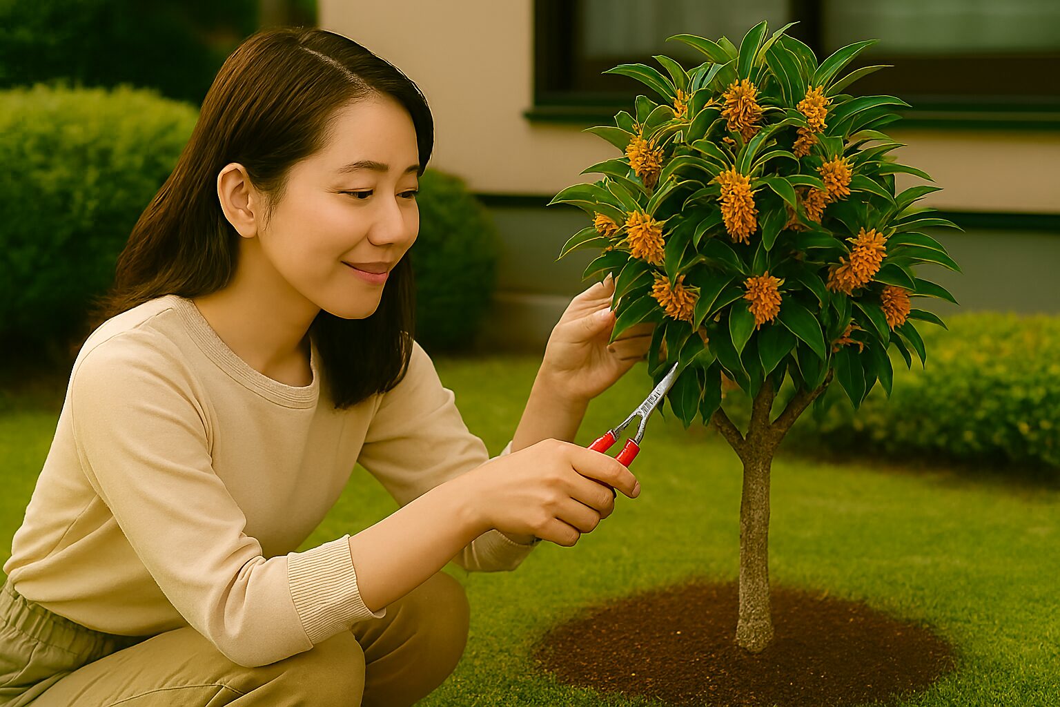 キンモクセイを小さく育てる管理方法