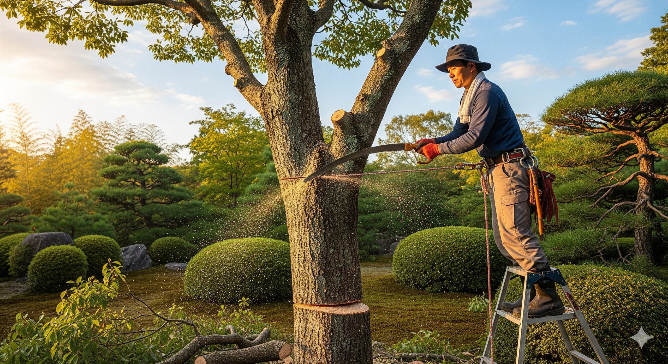 コナラ 芯止めによる樹高の抑制