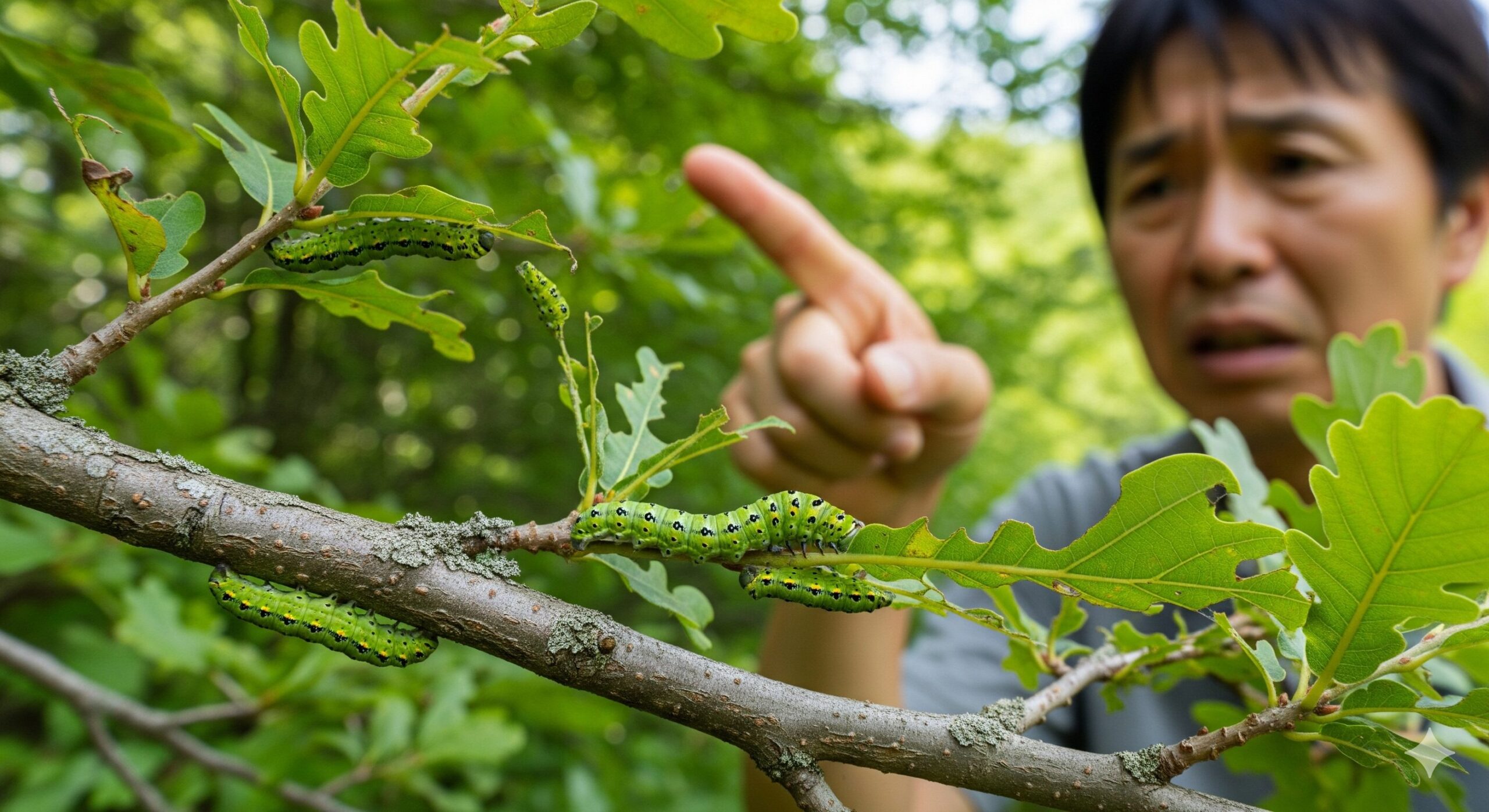 コナラに毛虫は発生する？