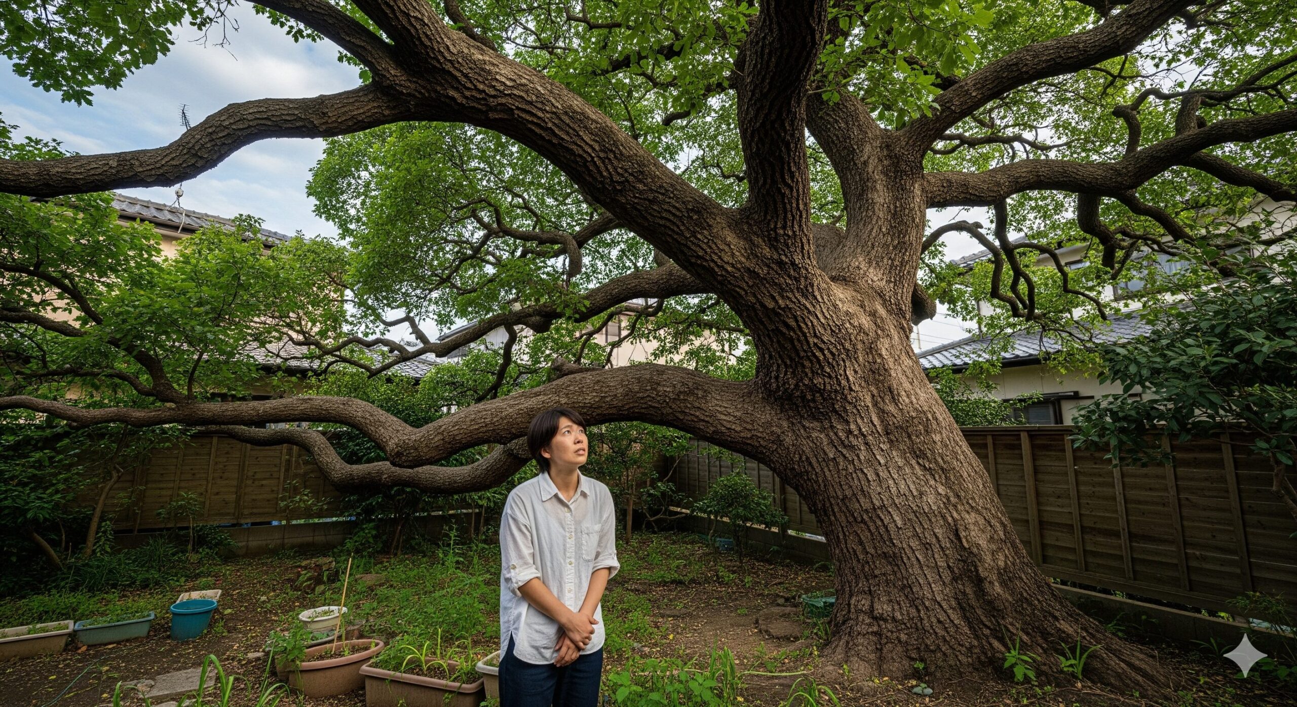 コナラの成長速度と大きさに関する後悔