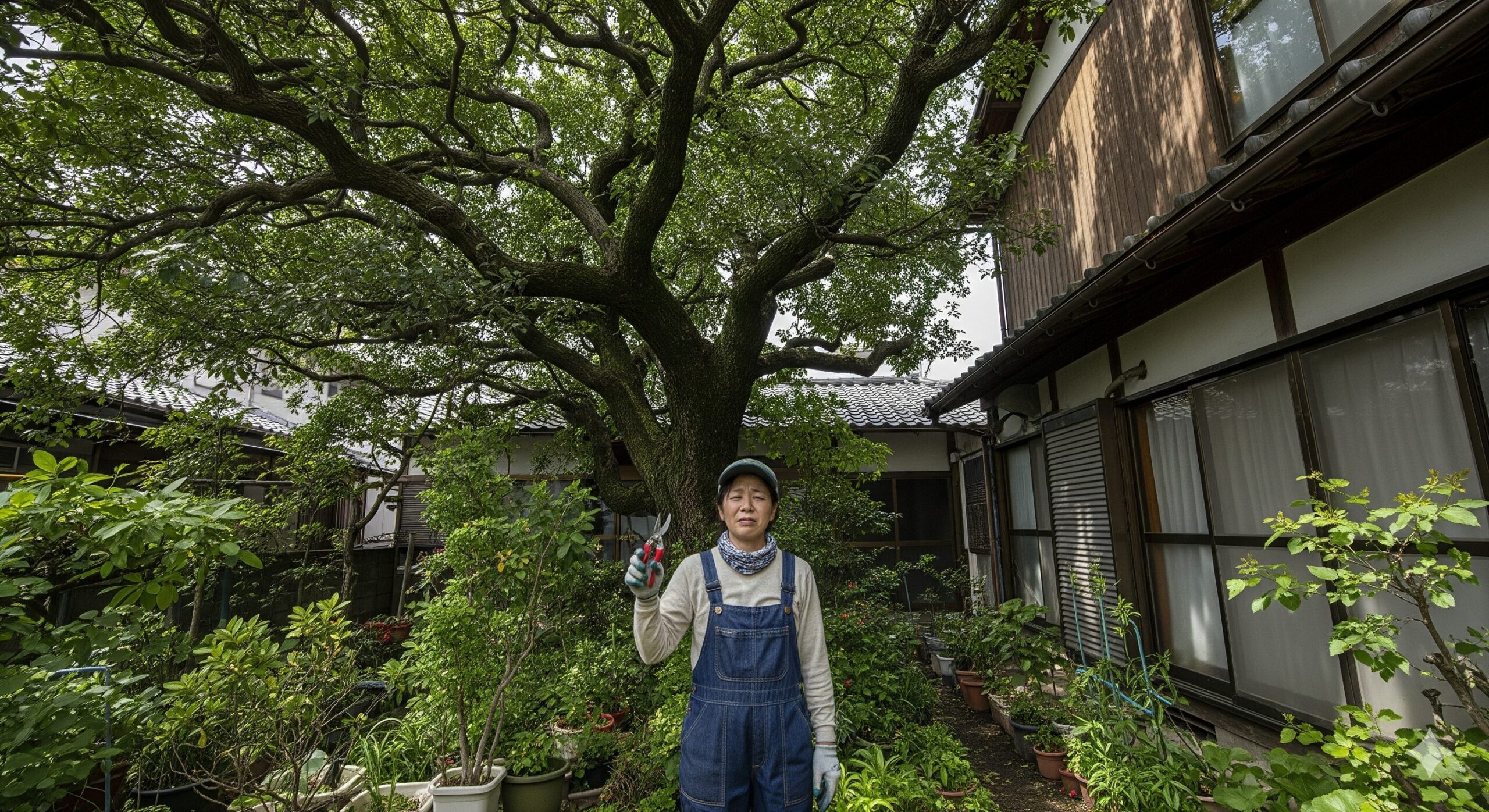 コナラの成長速度と管理の難しさ