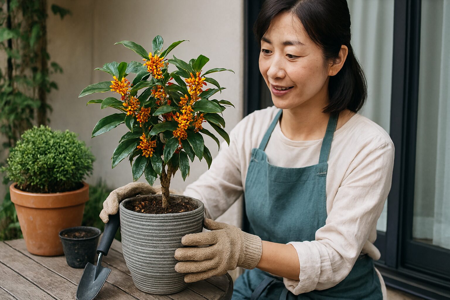 金木犀を鉢植えで楽しむ場合の工夫
