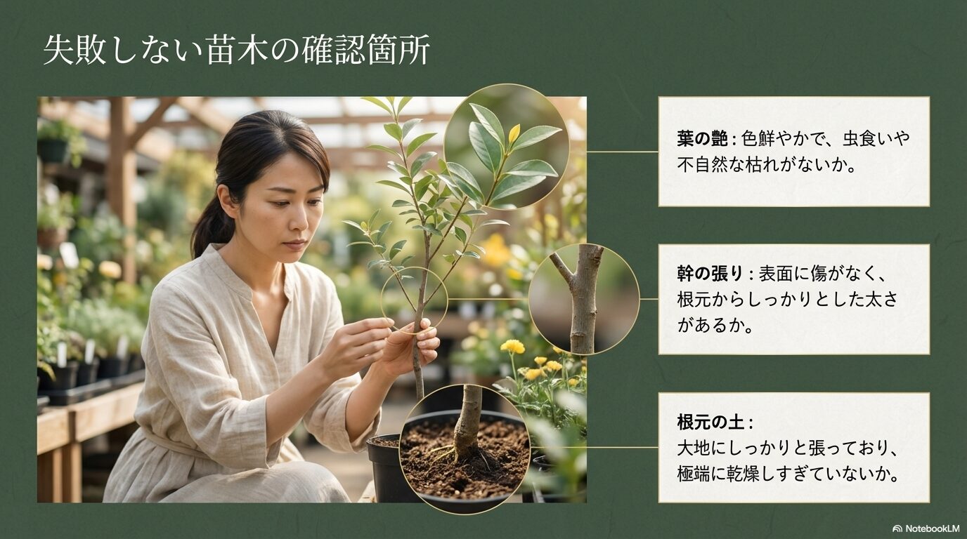 ホームセンター等で失敗しないクロモジ苗木の確認箇所
