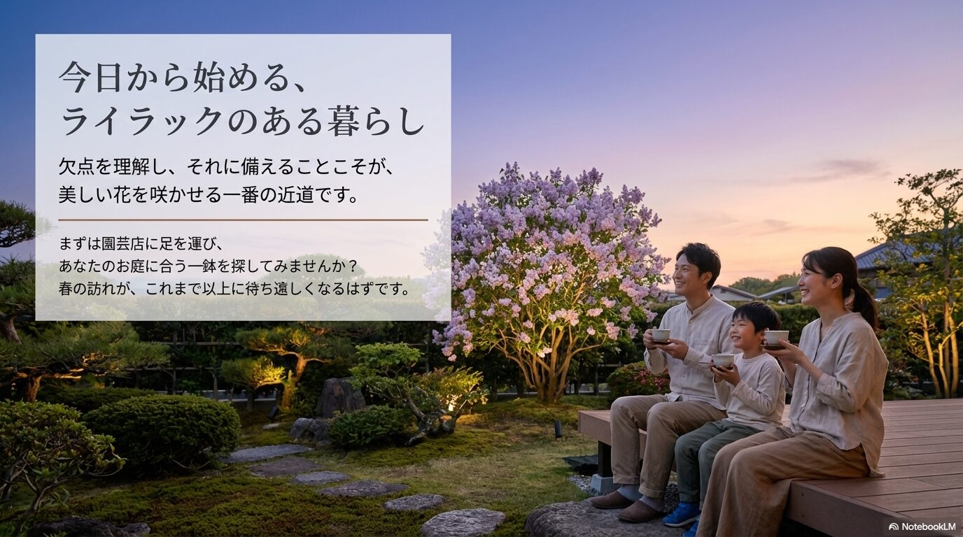 欠点を理解して園芸店で自分のお庭に合う一鉢を探す、今日から始めるライラックのある暮らし