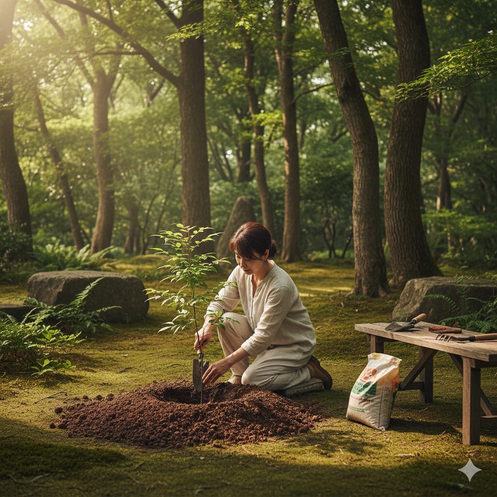 クロモジの日当たりと植栽環境の条件