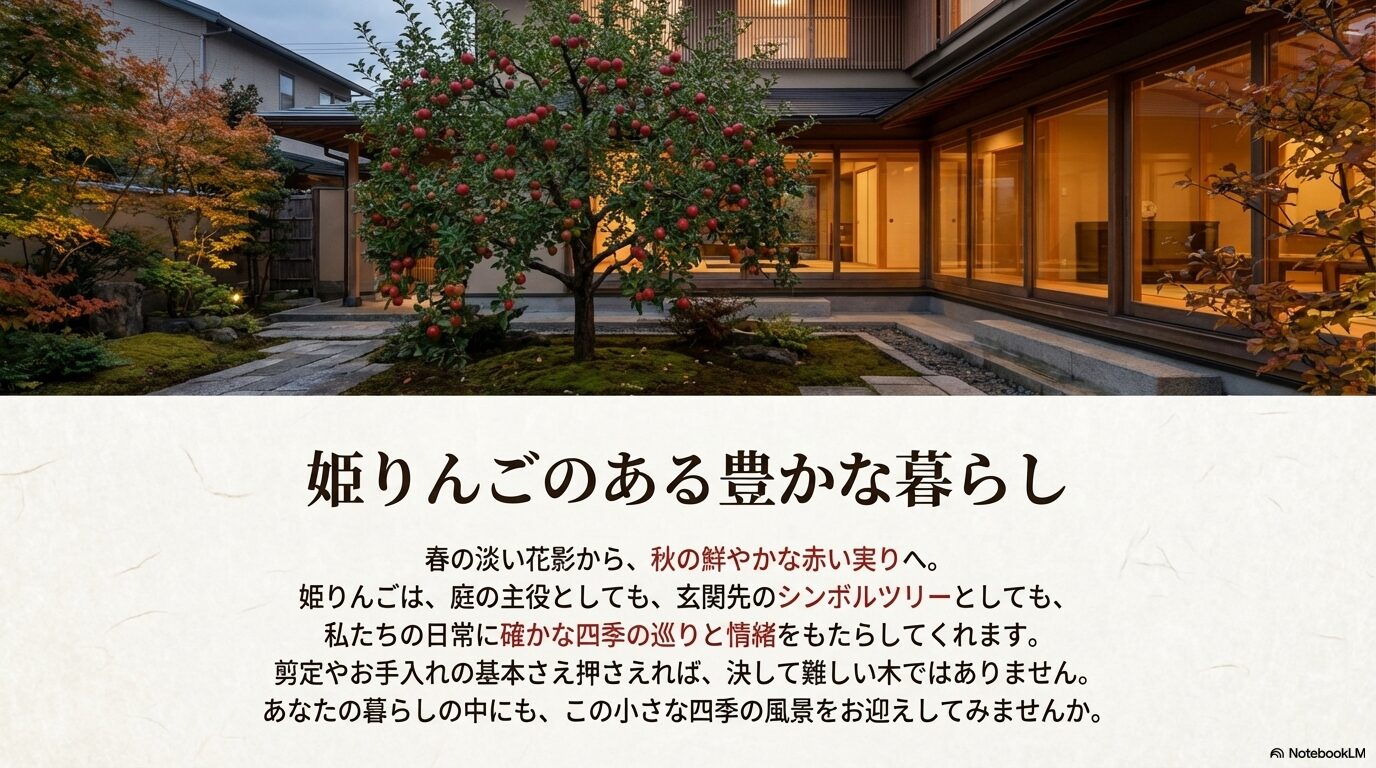 姫りんごのある豊かな暮らしと四季の風景