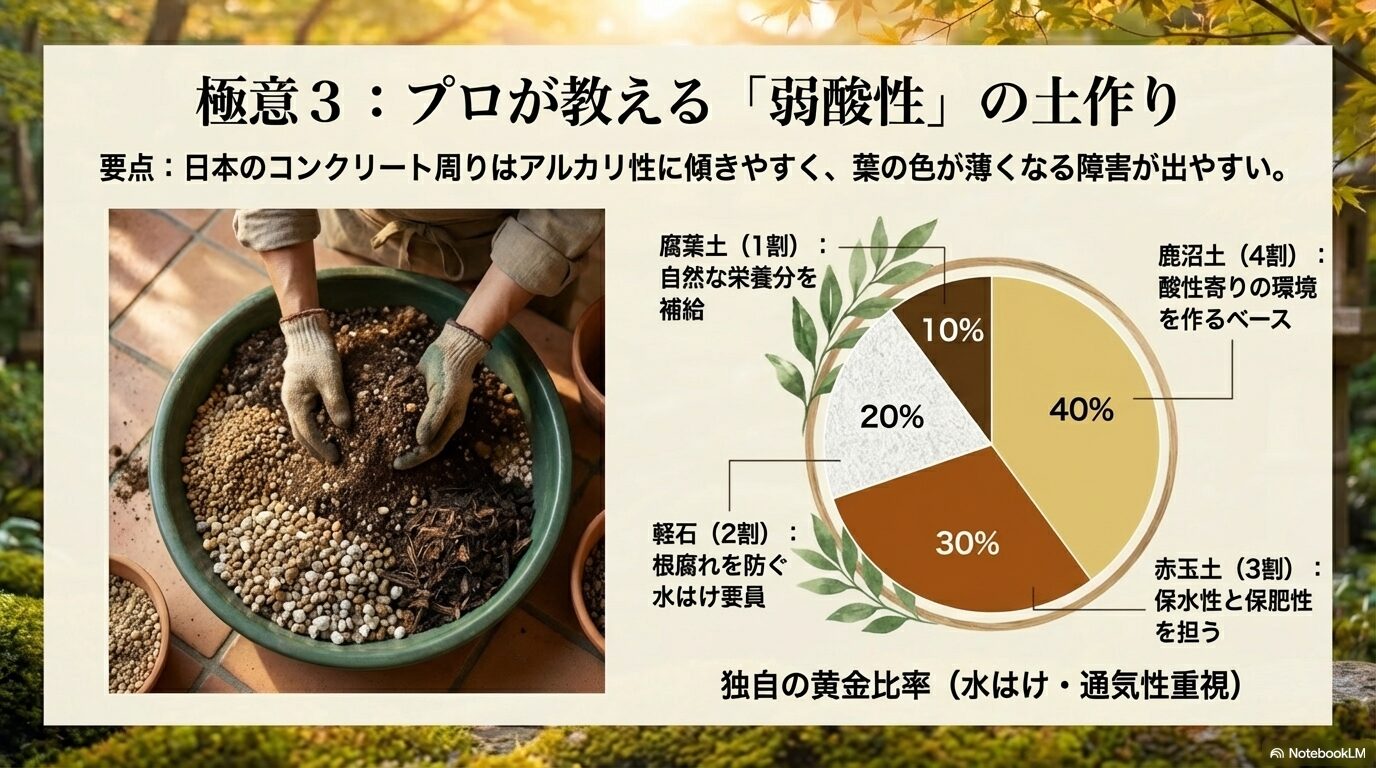 鹿沼土や赤玉土を使ったレモンユーカリに適した弱酸性の土の黄金比率