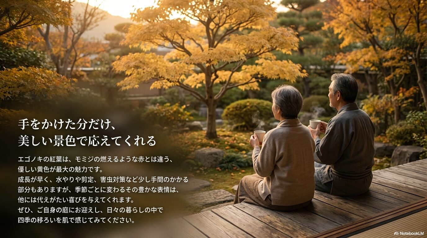 優しい黄葉と四季の移ろいを楽しめるエゴノキの魅力のまとめ