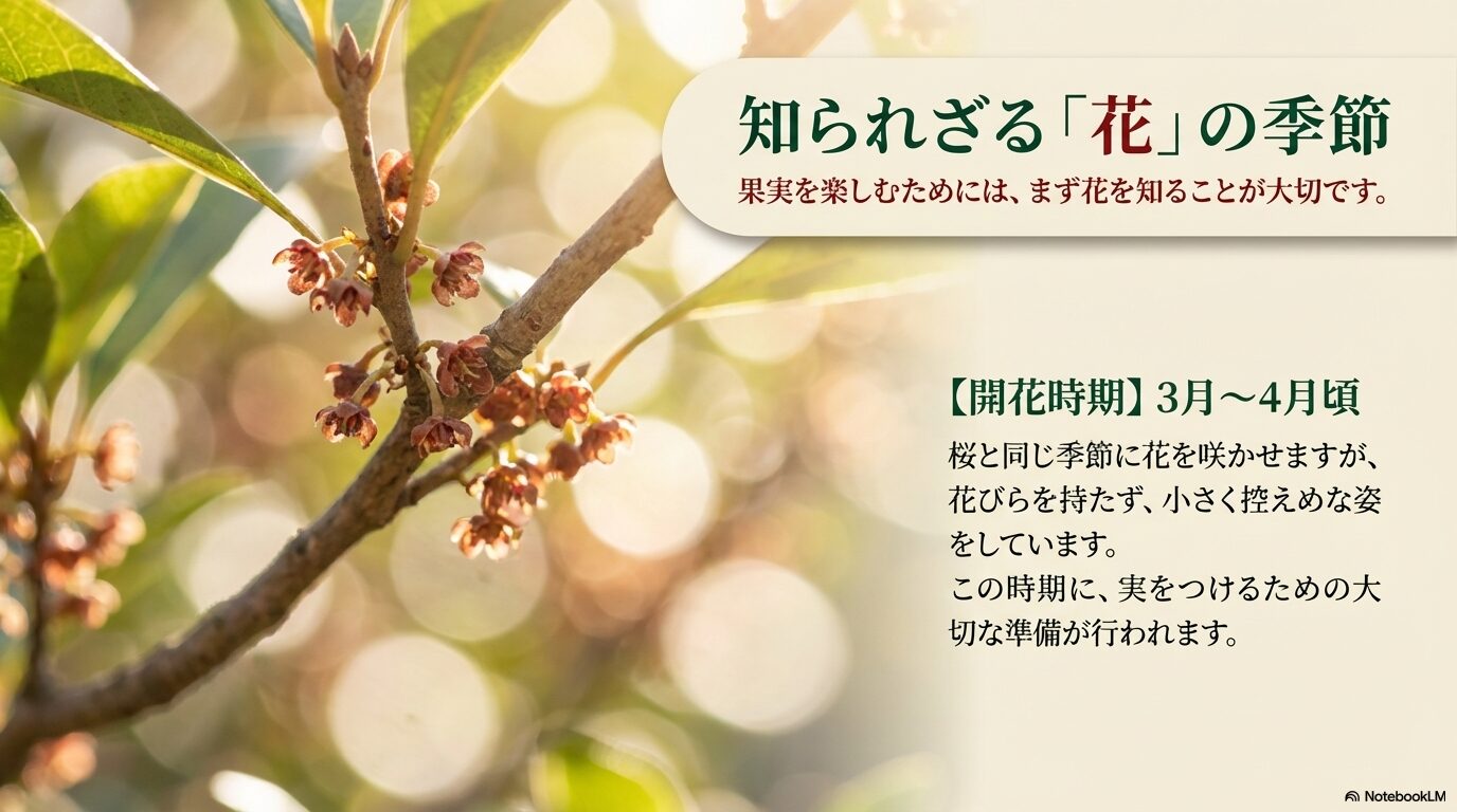 3月〜4月頃に咲く、花びらを持たず小さく控えめなヤマモモの花の特徴と開花時期