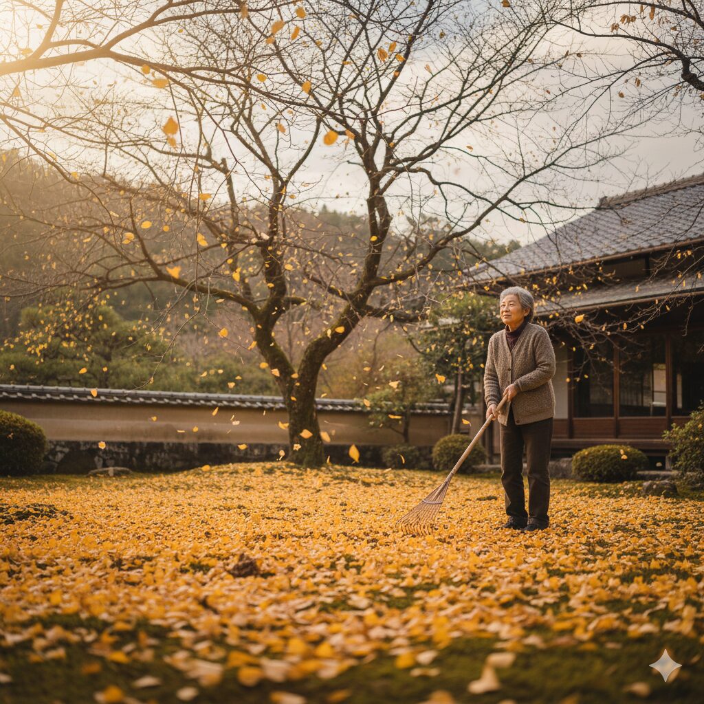 エゴノキの落葉と季節の移ろい