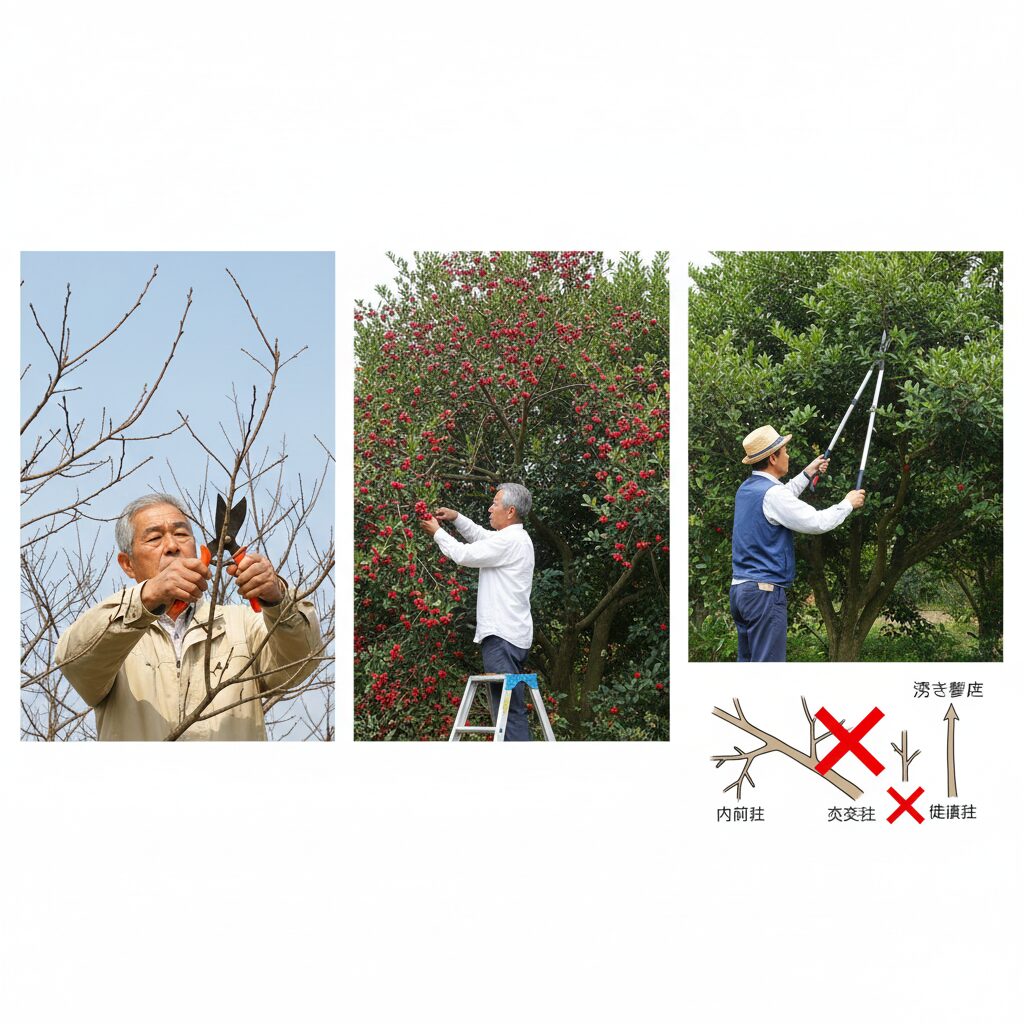 ヤマモモ剪定の時期と方法