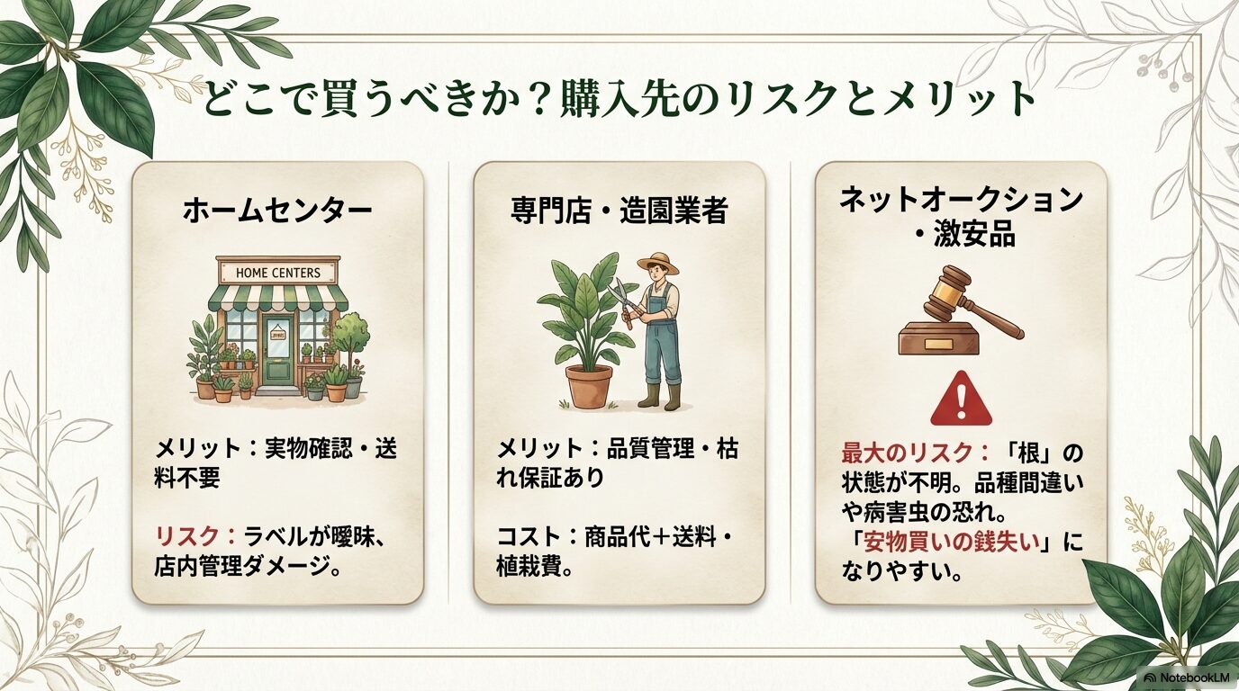 ホームセンターと専門店で購入する場合のメリット・デメリットと比較のポイント