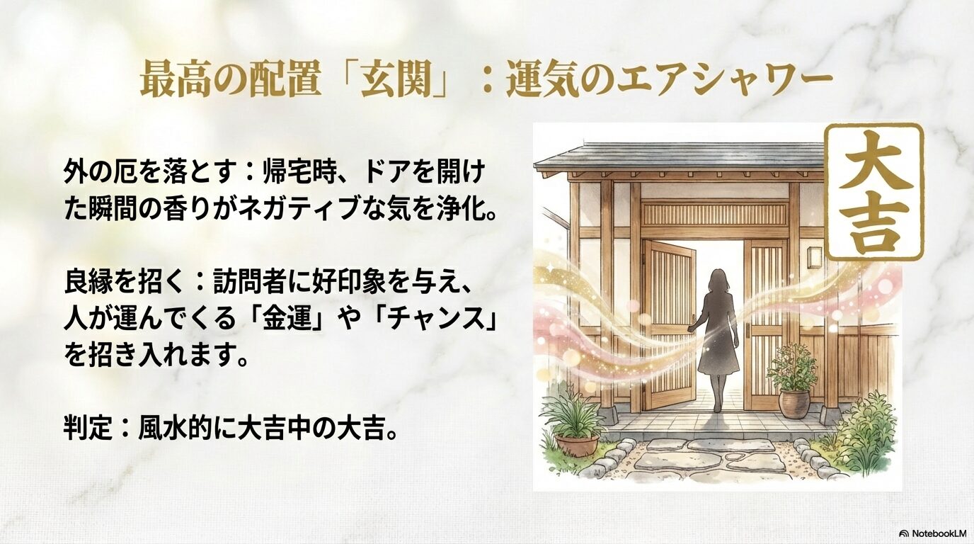 玄関に置かれた沈丁花が招く幸運と香りのエアシャワー