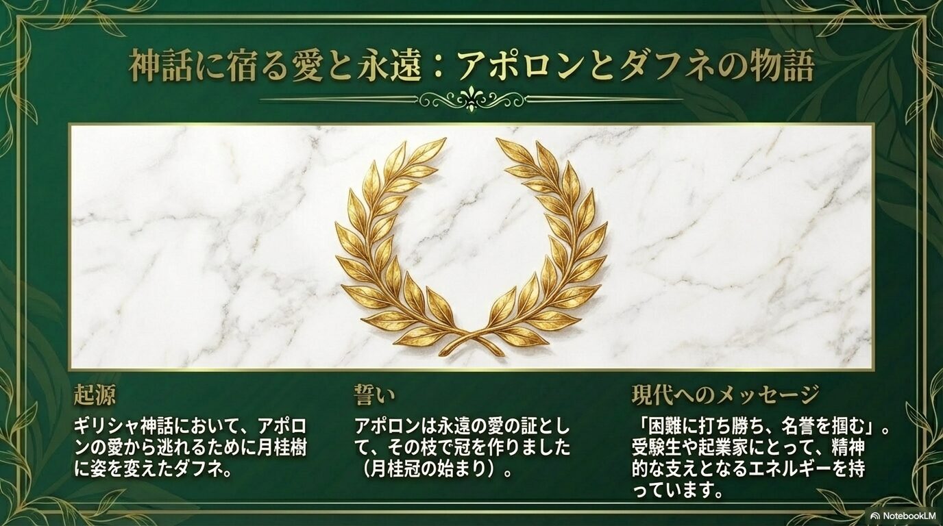 ギリシャ神話のアポロンとダフネの物語と月桂冠の起源解説