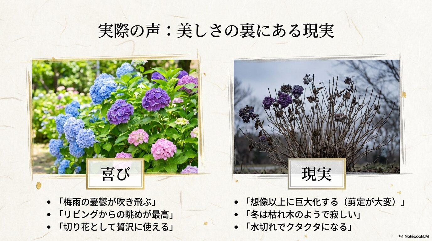 紫陽花を植えている人のリアルな口コミとメリット・デメリット