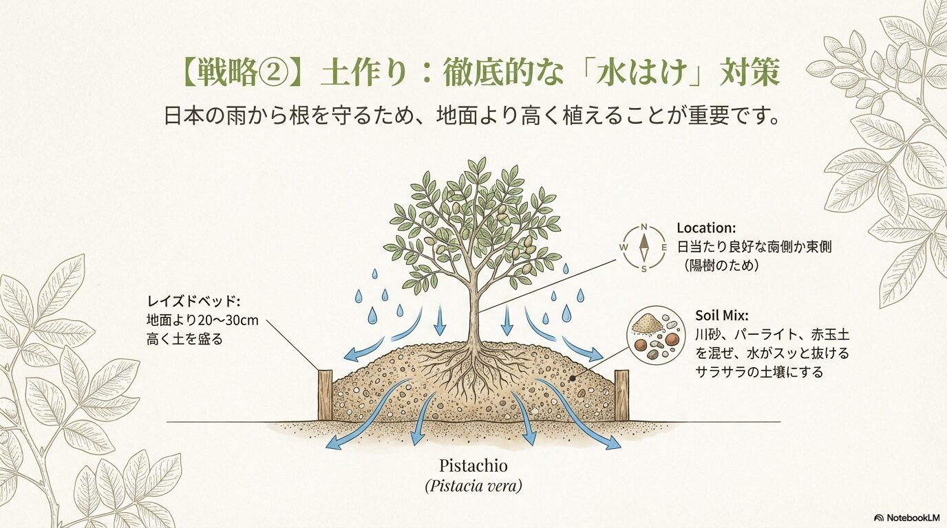 水はけを良くする土作りとレイズドベッド(高畝)での植え付け方法