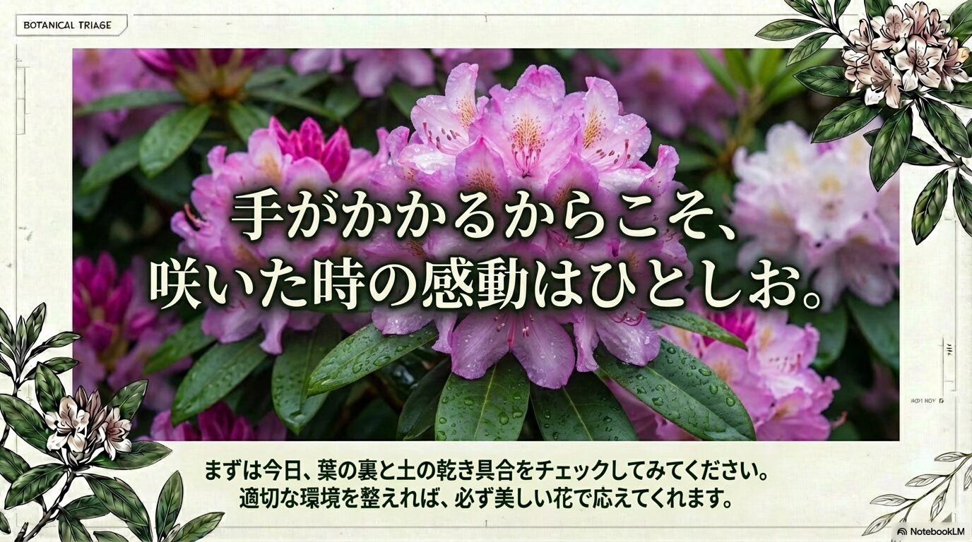 手をかけた分だけ美しく咲くシャクナゲの魅力