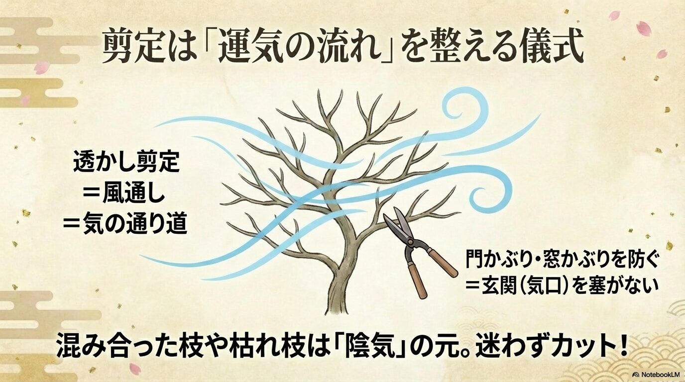 運気を整えるサルスベリの透かし剪定と風通しの重要性