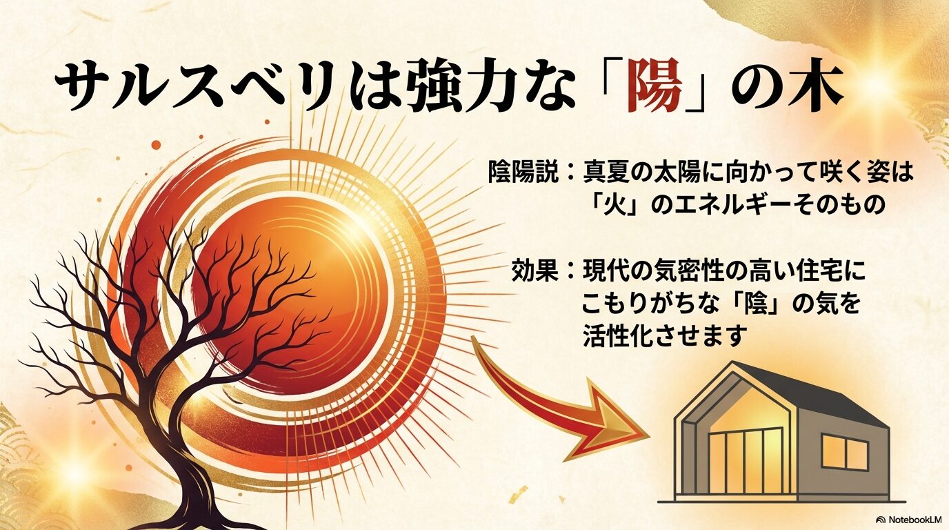風水におけるサルスベリの陽のエネルギーと陰の気を払う効果