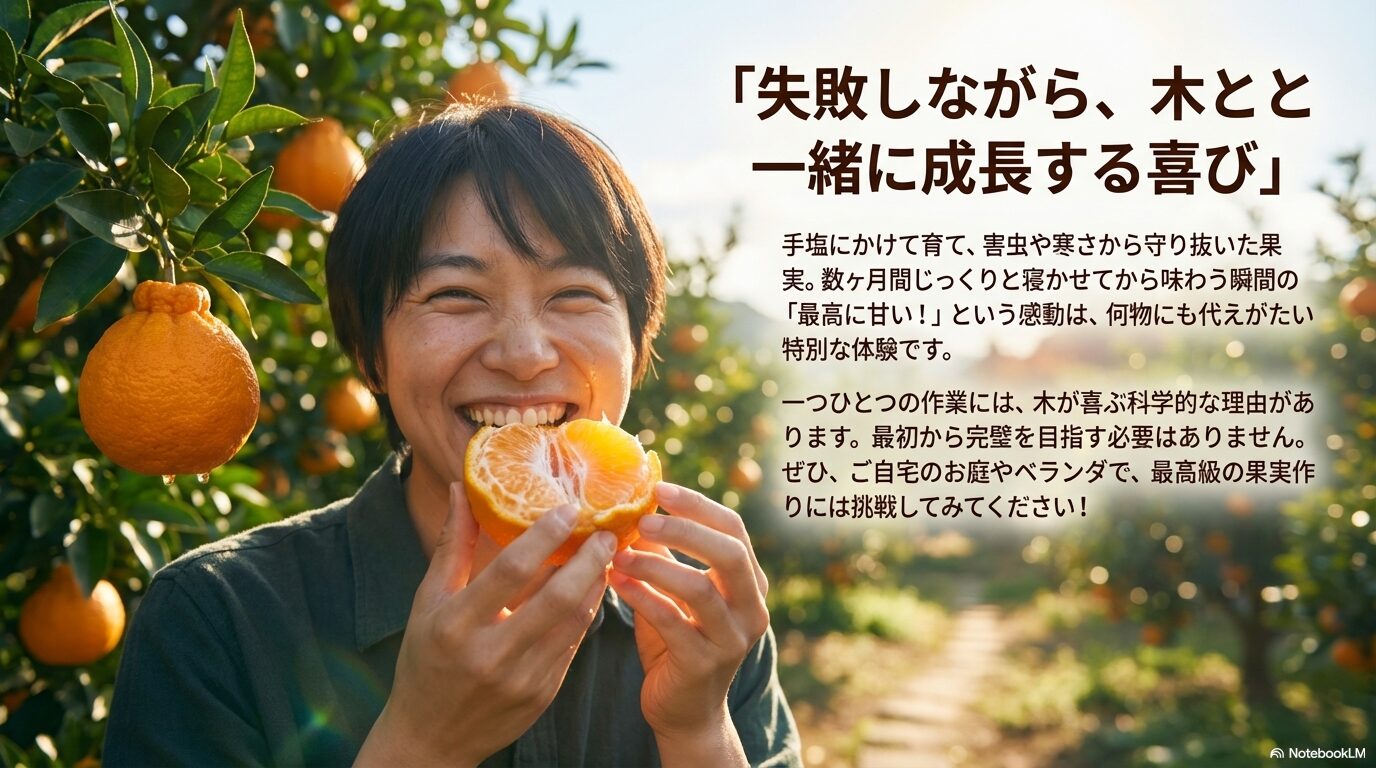 デコポン栽培を成功に導く4か条と木と共に成長する喜び(まとめ)