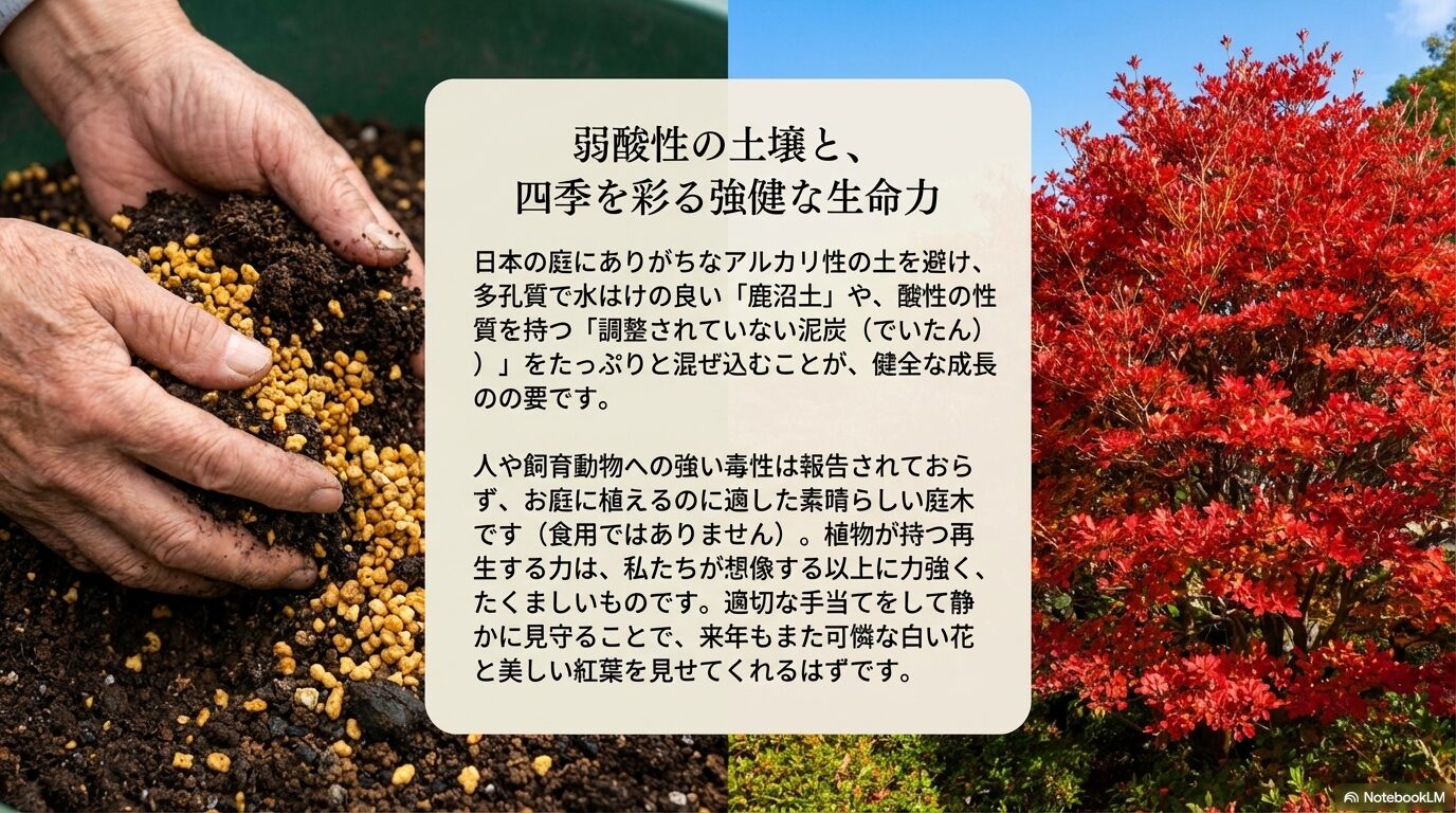 弱酸性の土壌で育つドウダンツツジの健全な成長と強健な生命力についてのまとめ