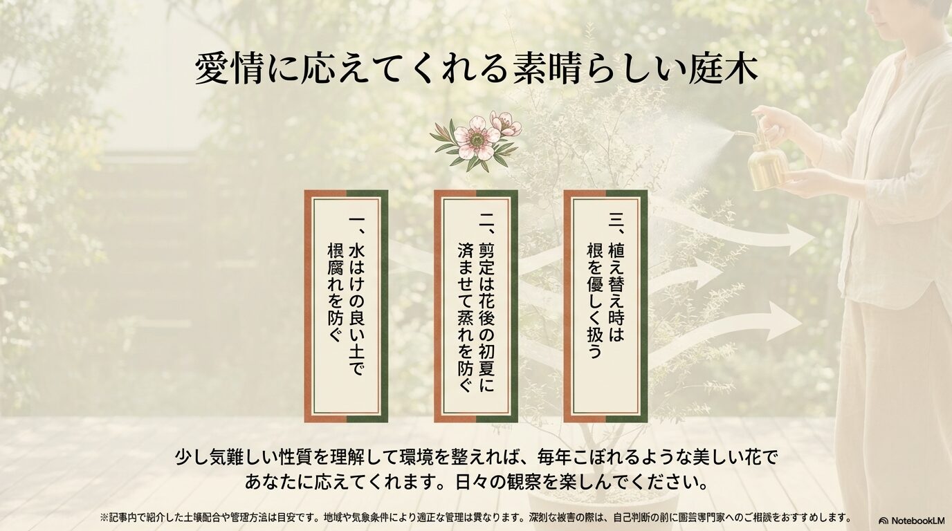 ギョリュウバイを育てる3つの法則まとめ