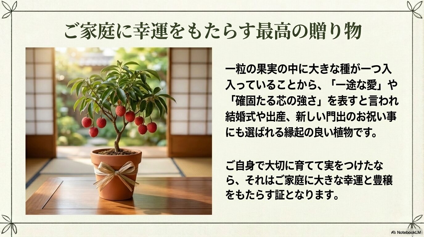 幸運と豊穣をもたらすライチは風水や贈り物にも最適の写真と解説
