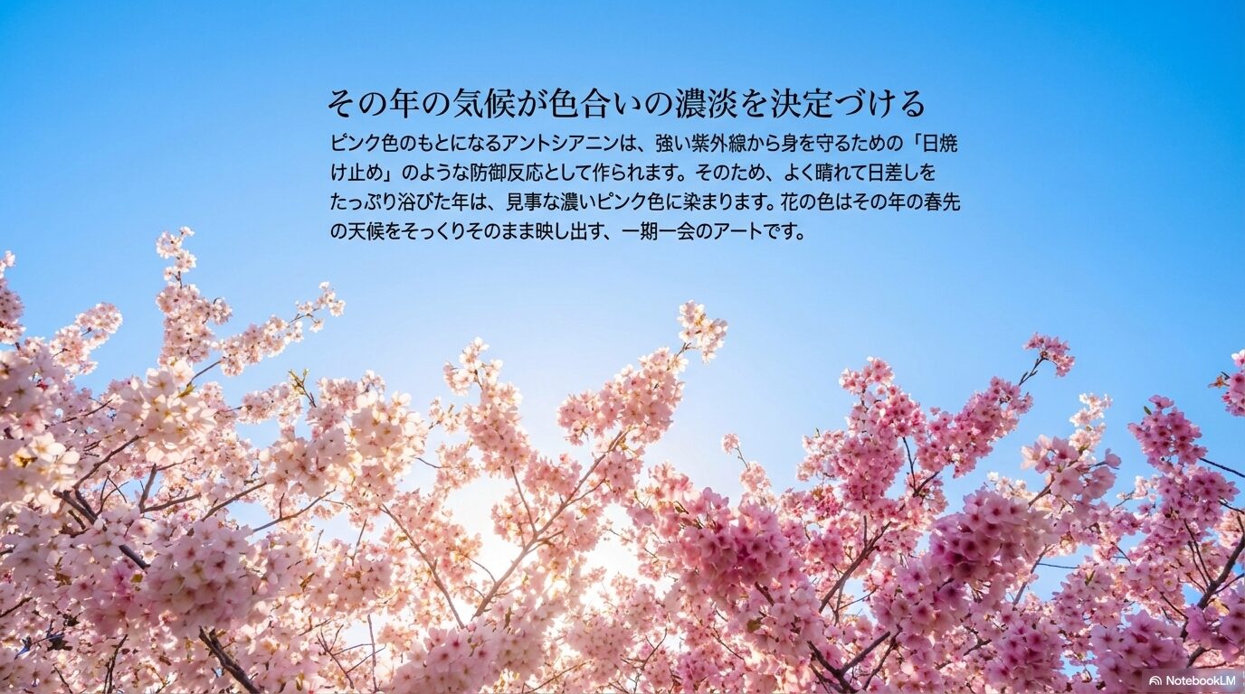 その年の気候が色合いの濃淡を決定づける