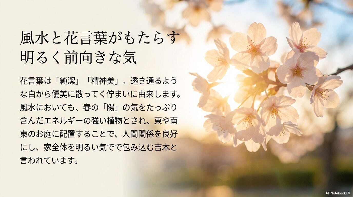 風水と花言葉がもたらす明るく前向きな気