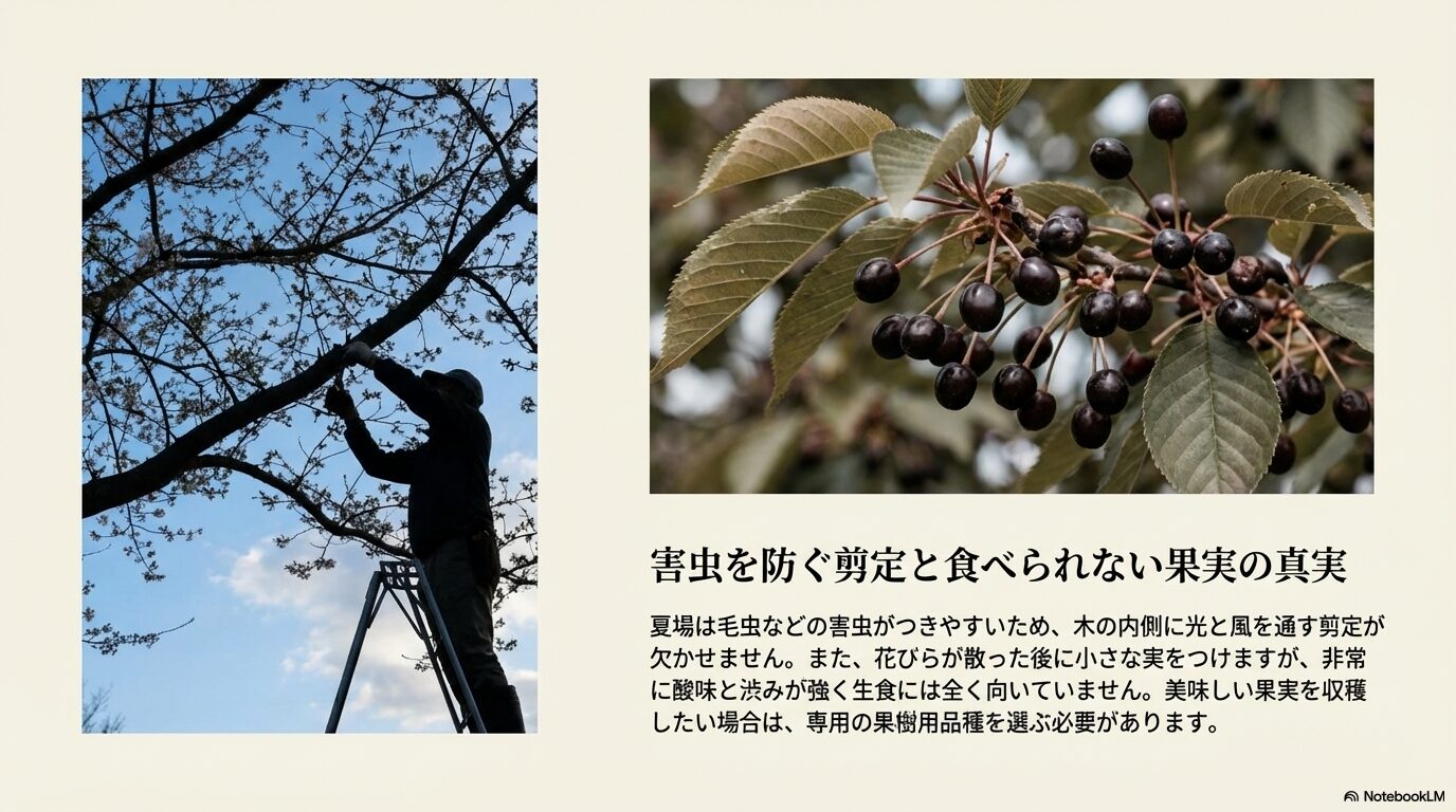 害虫を防ぐ剪定と食べられない果実の真実
