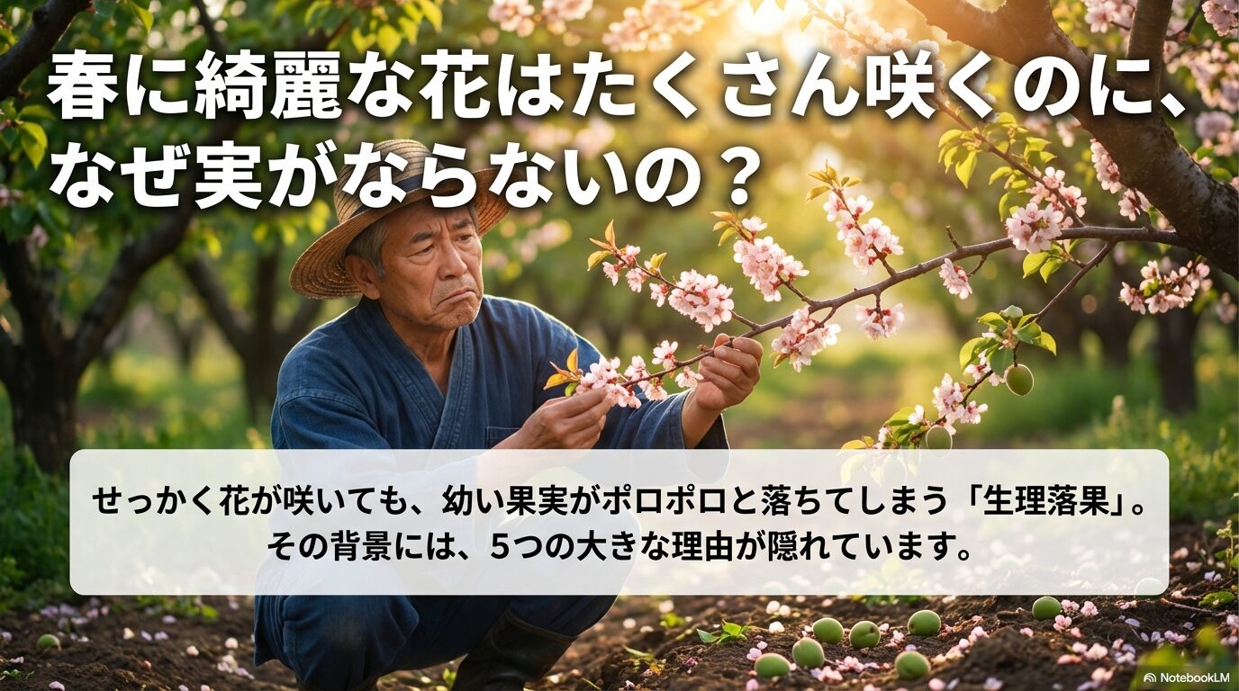 杏の花が咲いても実が落ちてしまう生理落果に隠された5つの理由