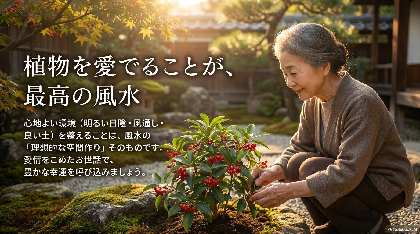 植物を愛情をこめて愛でることが最高の風水