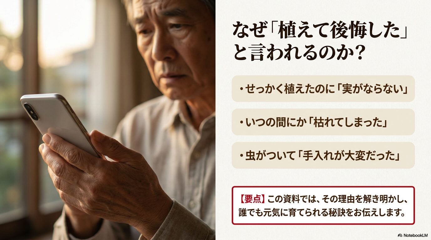 ユスラウメを植えて後悔したと言われる主な理由（実がならない・枯れる・手入れが大変）