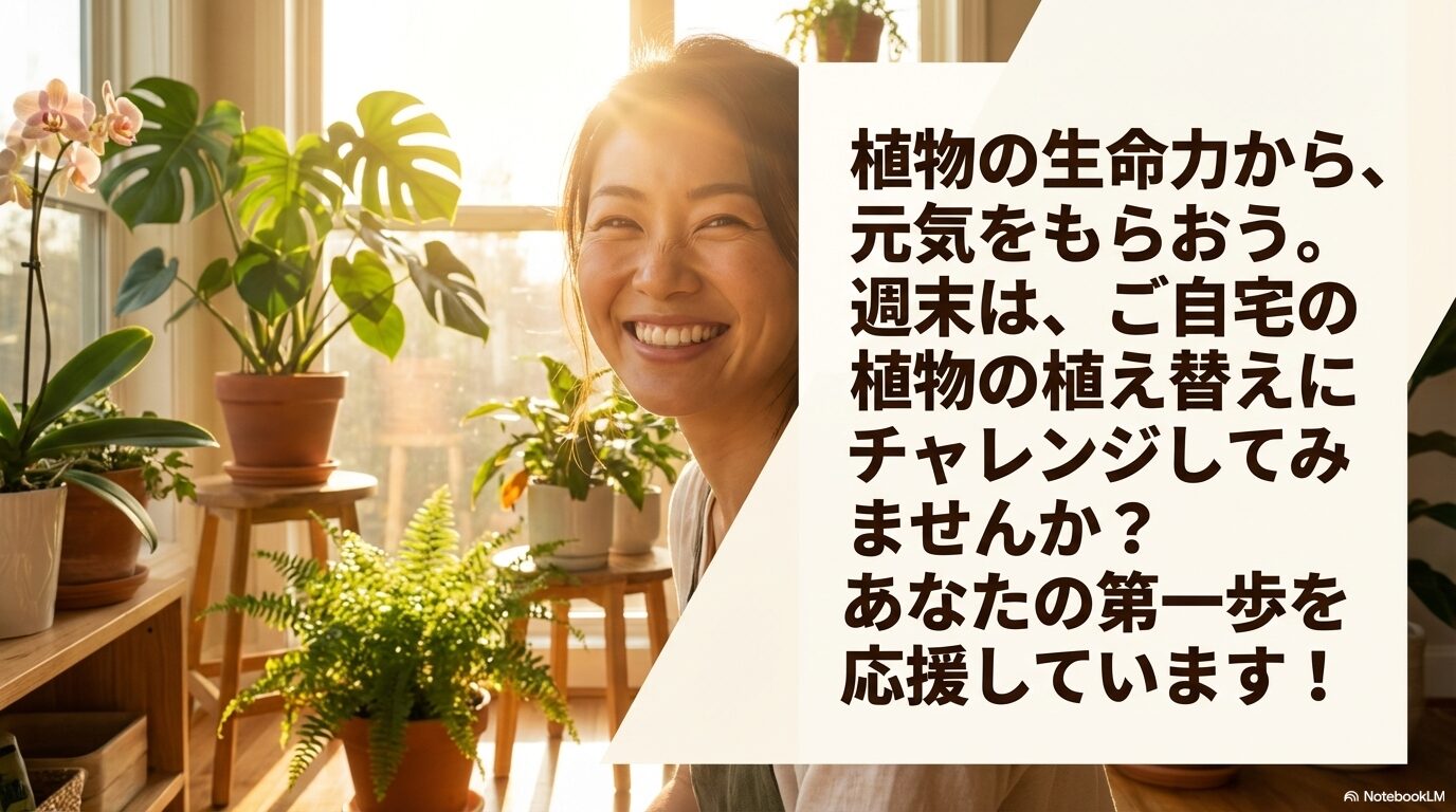 植物の生命力から元気をもらおう。週末は植物の植え替えにチャレンジ!