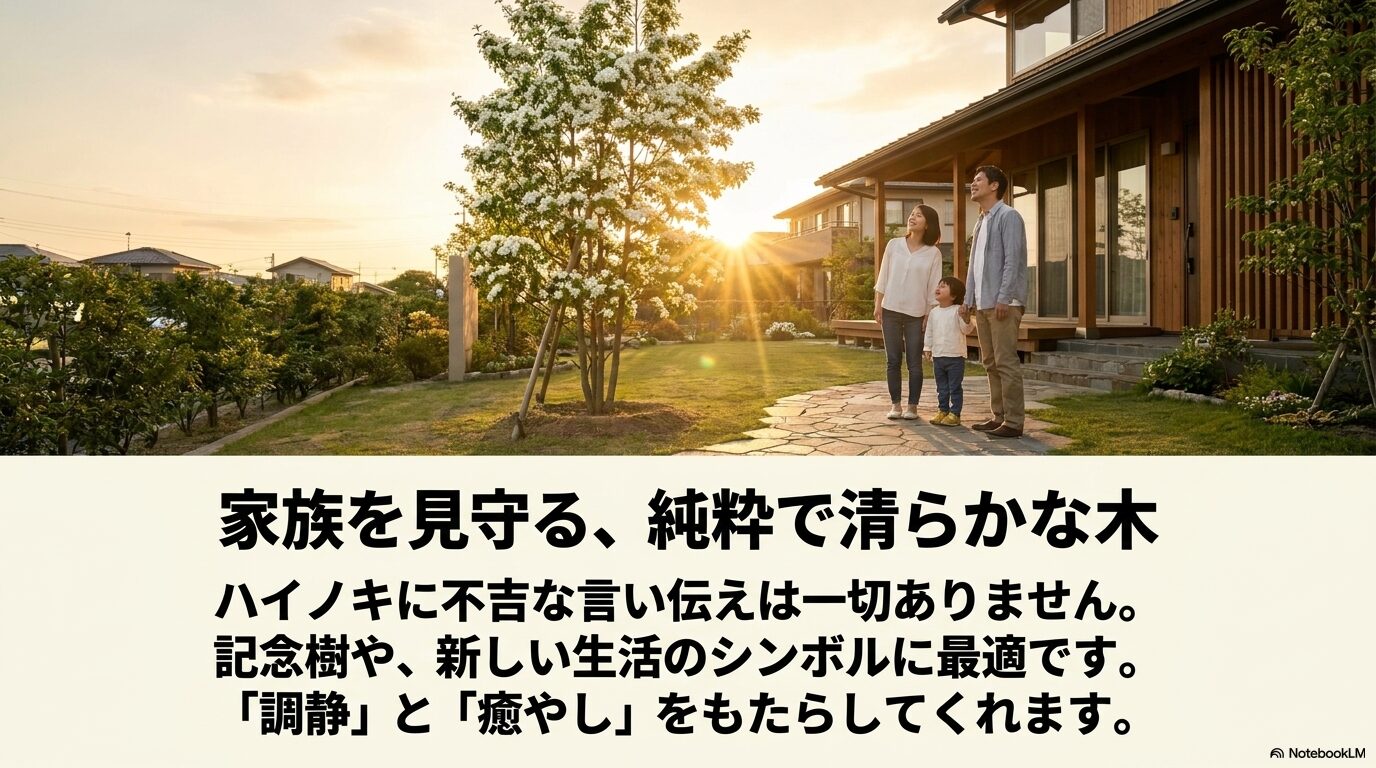 不吉な言い伝えはなく記念樹に最適で、癒やしをもたらすハイノキの紹介