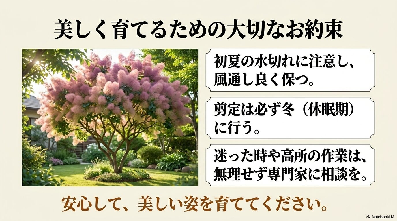 スモークツリーを美しく育てるための大切なお約束