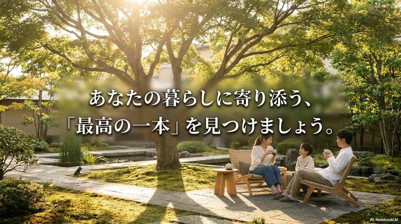 あなたの暮らしに寄り添う、「最高の一本」を見つけましょう。