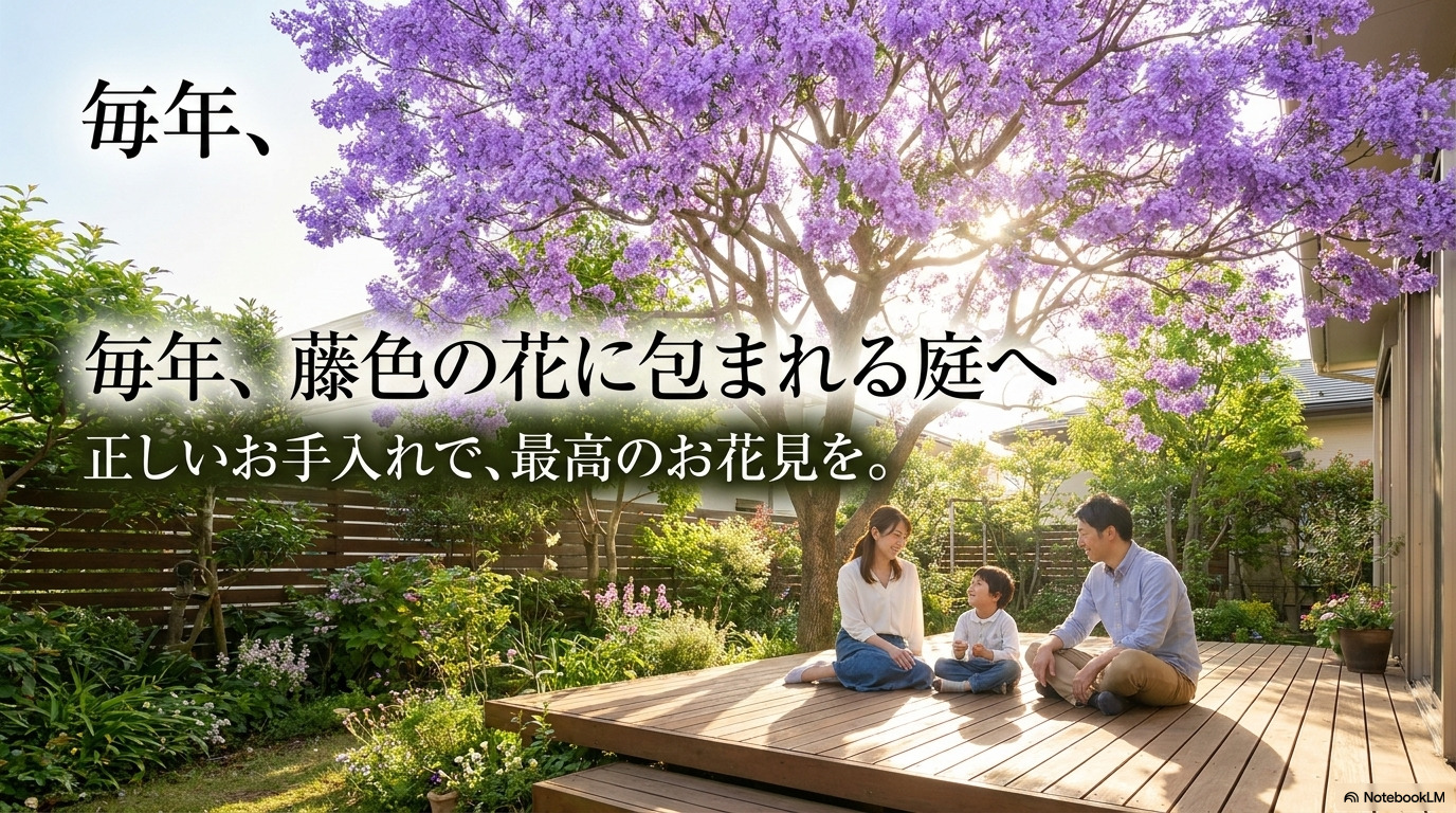 正しいお手入れで毎年美しい藤色の花を楽しむためのジャカランダ栽培