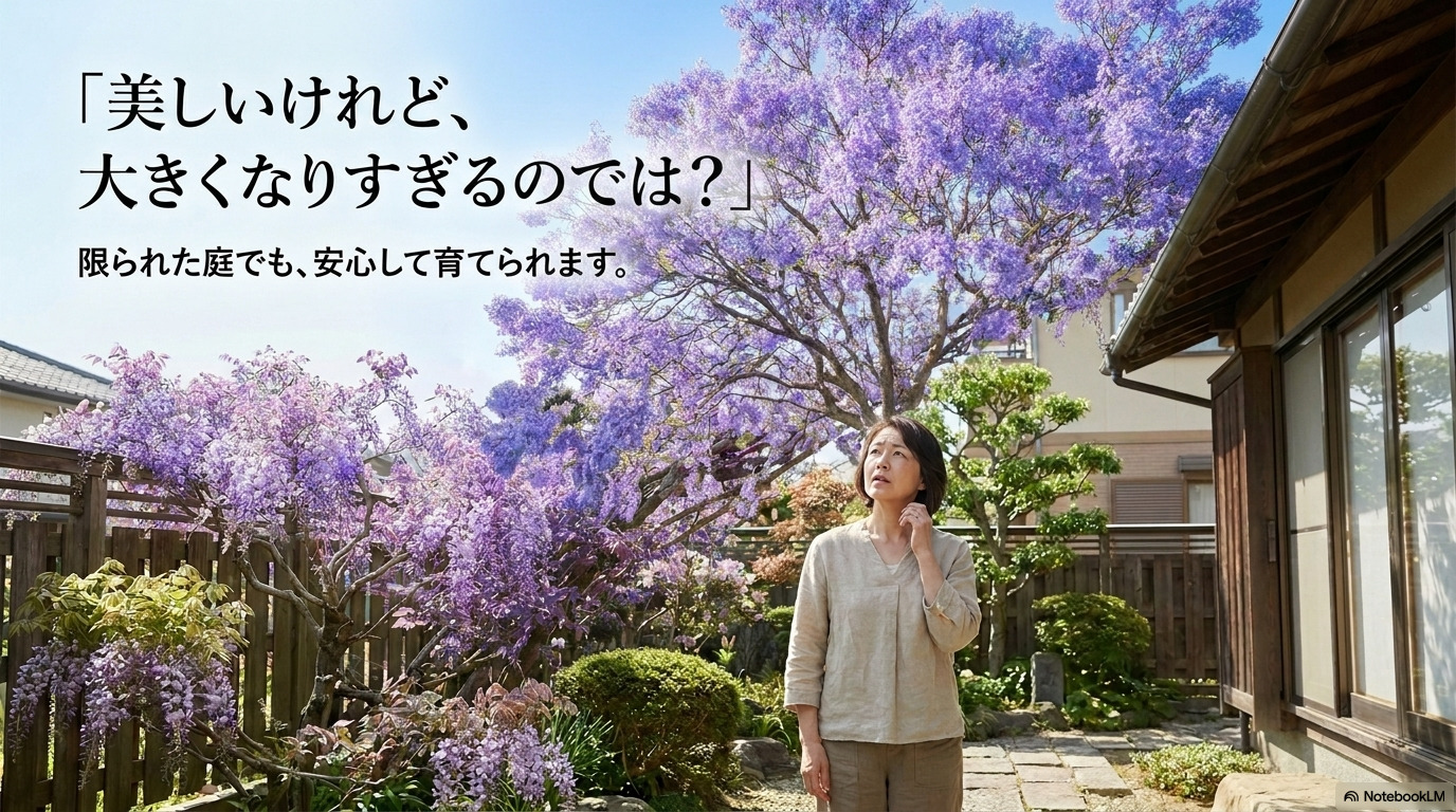 ジャカランダが大きくなりすぎるのではと不安な方へ。限られた庭でも安心して育てるための案内