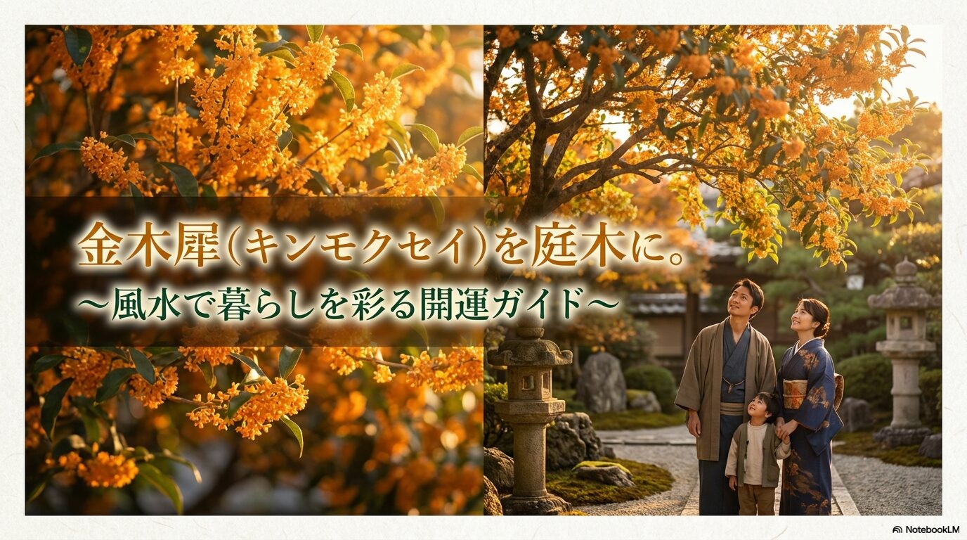 金木犀（キンモクセイ）を庭木に。風水で暮らしを彩る開運ガイド