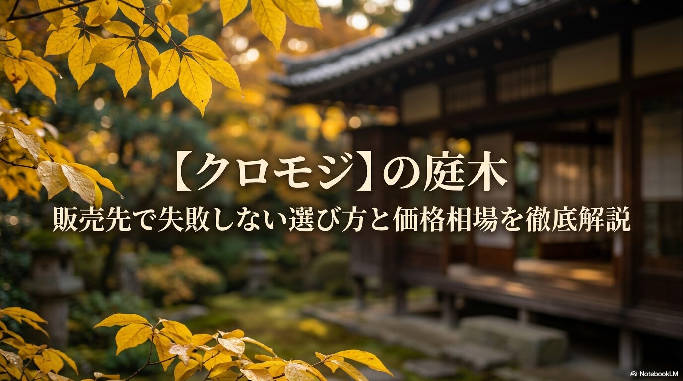 クロモジの庭木販売と失敗しない選び方・価格相場
