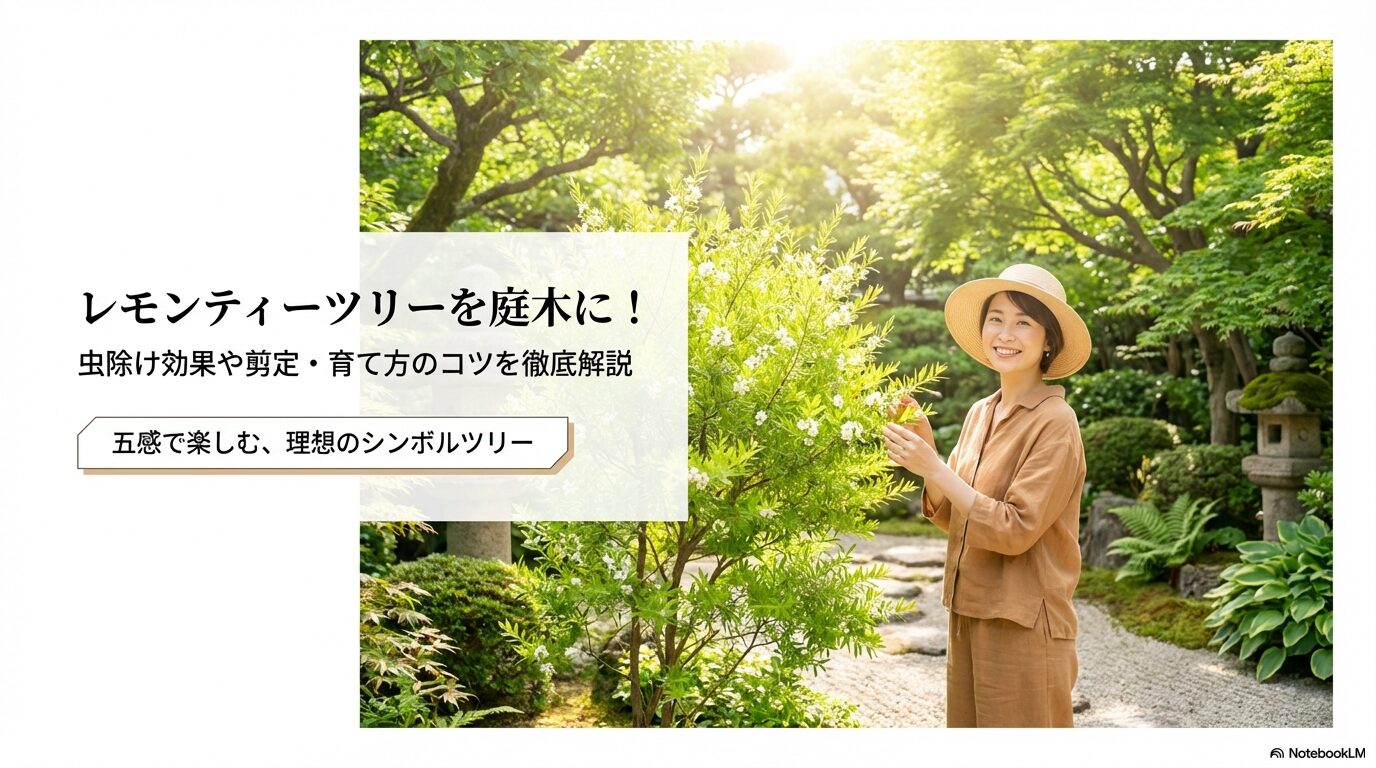 レモンティーツリーを庭木に！虫除け効果や剪定・育て方のコツを徹底解説