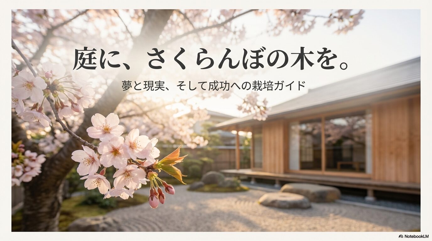 庭でさくらんぼを育てるための夢と現実、成功への栽培ガイドの表紙