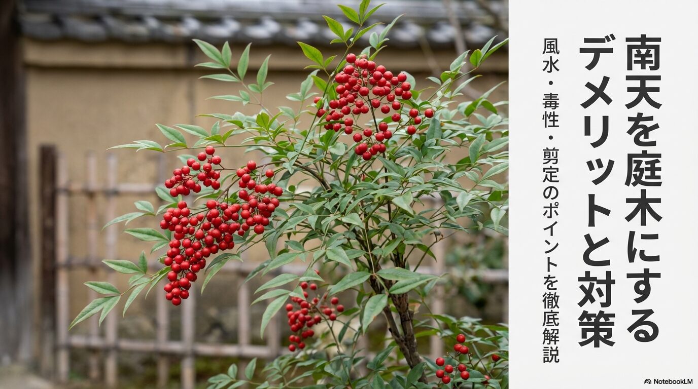 南天を庭木にするデメリットは？風水や剪定の注意点を解説