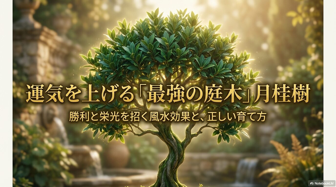 月桂樹が勝利と栄光を招く風水効果と正しい育て方の解説タイトル