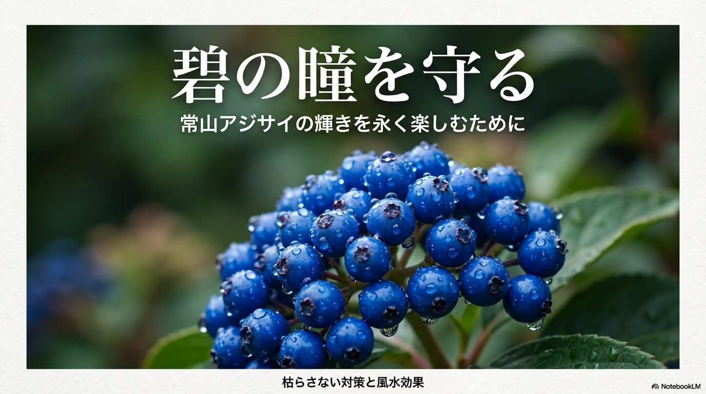常山アジサイ（碧の瞳）が枯れるのを防ぐ対策と、輝きを永く楽しむための育て方・風水効果の解説