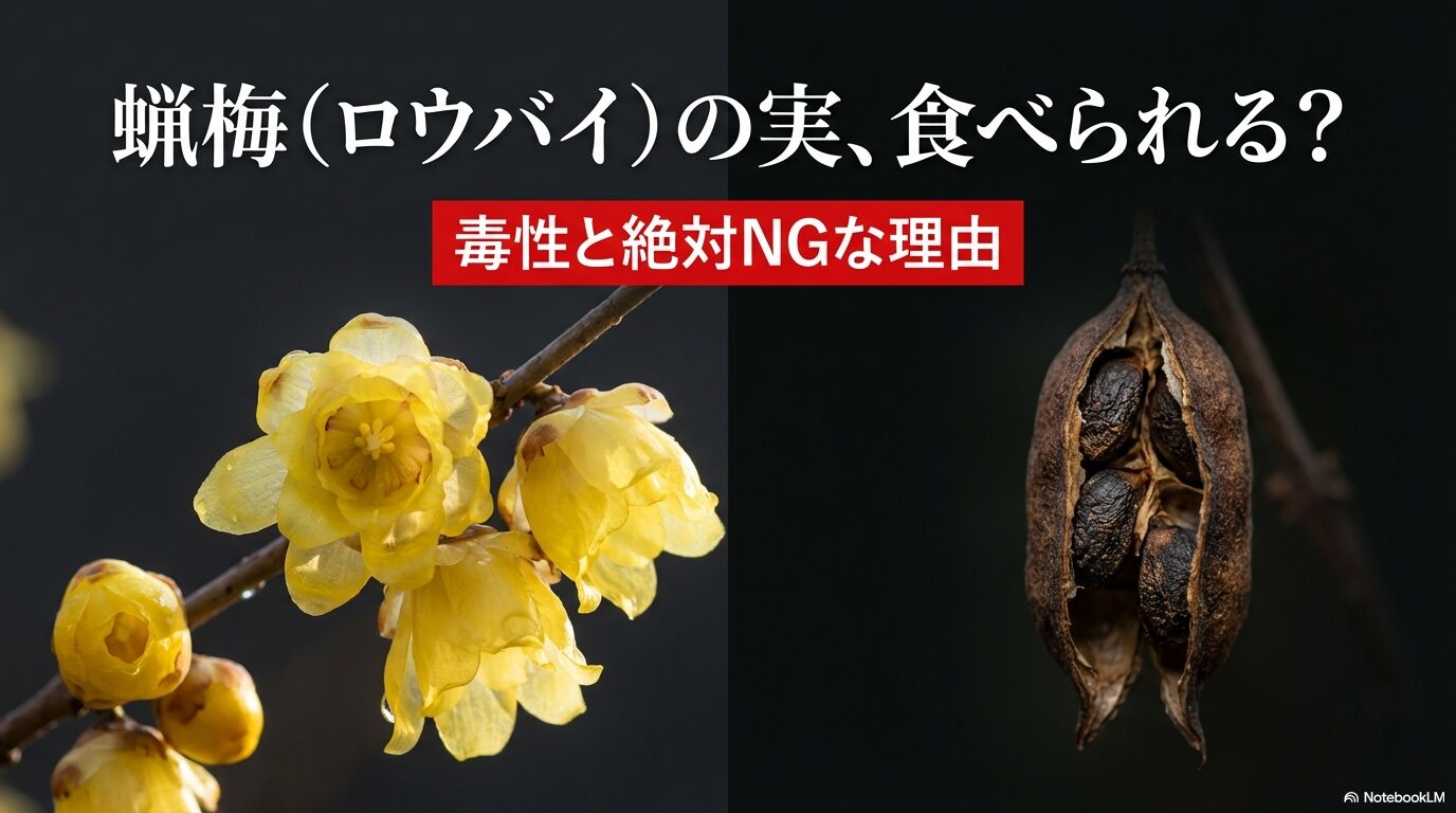 蝋梅（ロウバイ）の実、食べられる？毒性と絶対NGな理由のタイトル画像